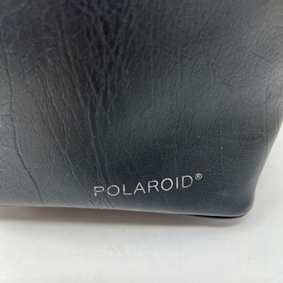 Vintage POLAROID SX70 One Step Camera Bag Black Vinyl Carrying Case Shoulder Bag - Picture 4 of 14
